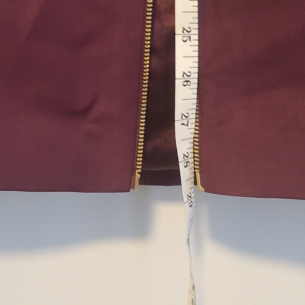 Ted Baker Burgundy Pencil Skirt - Picture 5 of 6